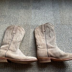 Frye cowboy style Boots  suede